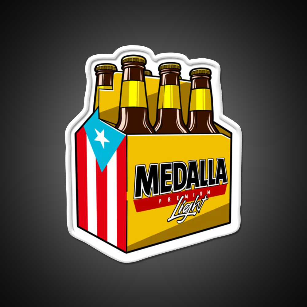 Medalla Light Six Pack Beer Bar Decor Led Neon Sign Rgb Color - LED neon sign view 11