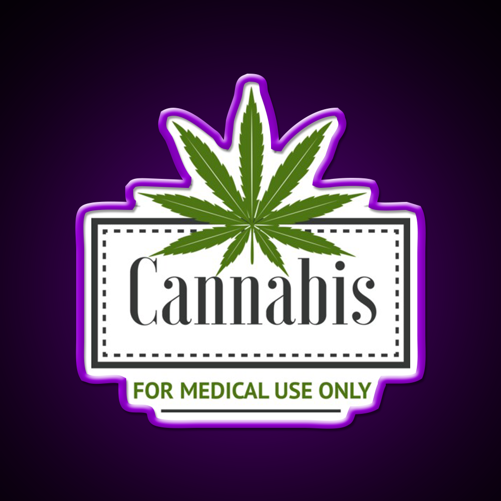 Medical Hemp Inspired Green Leaf Led Neon Sign 420 Neon Decor Rgb Color - LED neon sign view 9