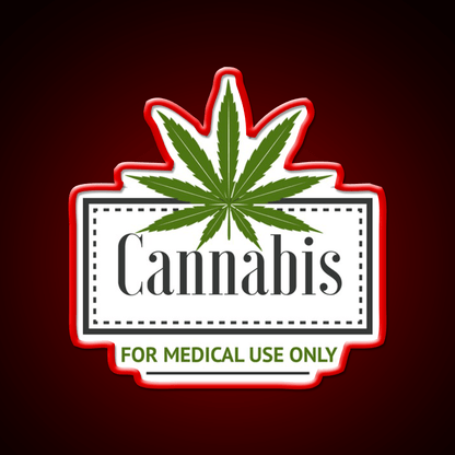 Medical Hemp Inspired Green Leaf Led Neon Sign 420 Neon Decor Rgb Color - Shineneon