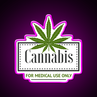 Medical Hemp Inspired Green Leaf Led Neon Sign 420 Neon Decor Rgb Color - Shineneon