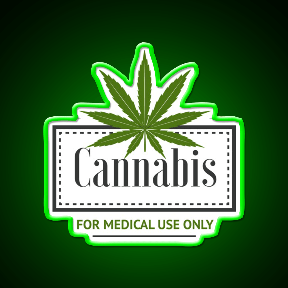 Medical Hemp Inspired Green Leaf Led Neon Sign 420 Neon Decor Rgb Color - Shineneon