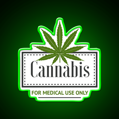 Medical Hemp Inspired Green Leaf Led Neon Sign 420 Neon Decor Rgb Color - Shineneon