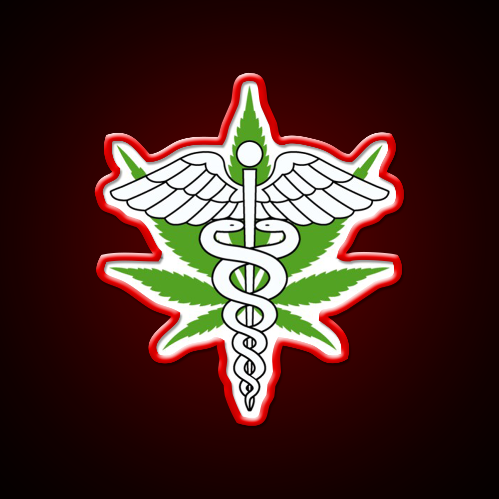 Medical Hemp Inspired Green Leaf Led Neon Sign Bedroom Wall Art Rgb Color