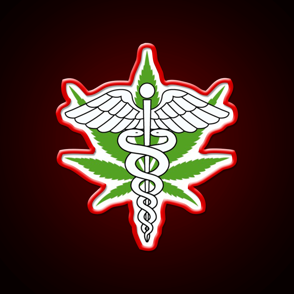Medical Hemp Inspired Green Leaf Led Neon Sign Bedroom Wall Art Rgb Color - Shineneon