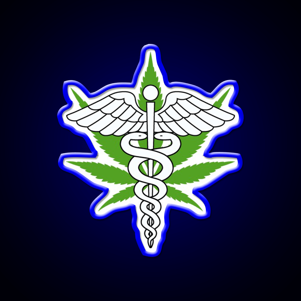 Medical Hemp Inspired Green Leaf Led Neon Sign Bedroom Wall Art Rgb Color - Shineneon