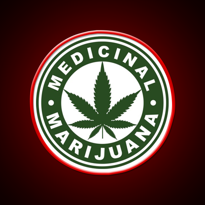 Medical Hemp Inspired Green Leaf Led Neon Sign Rgb Color - LED neon sign view 10