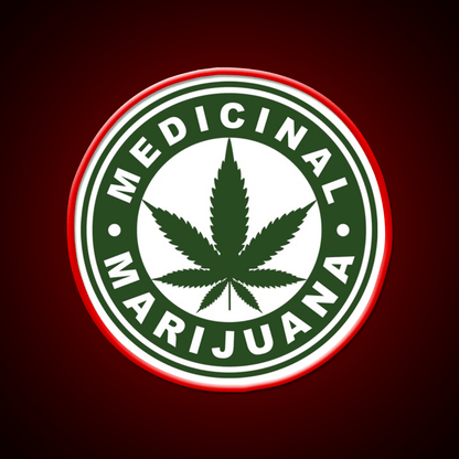 Medical Hemp Inspired Green Leaf Led Neon Sign Rgb Color - Shineneon