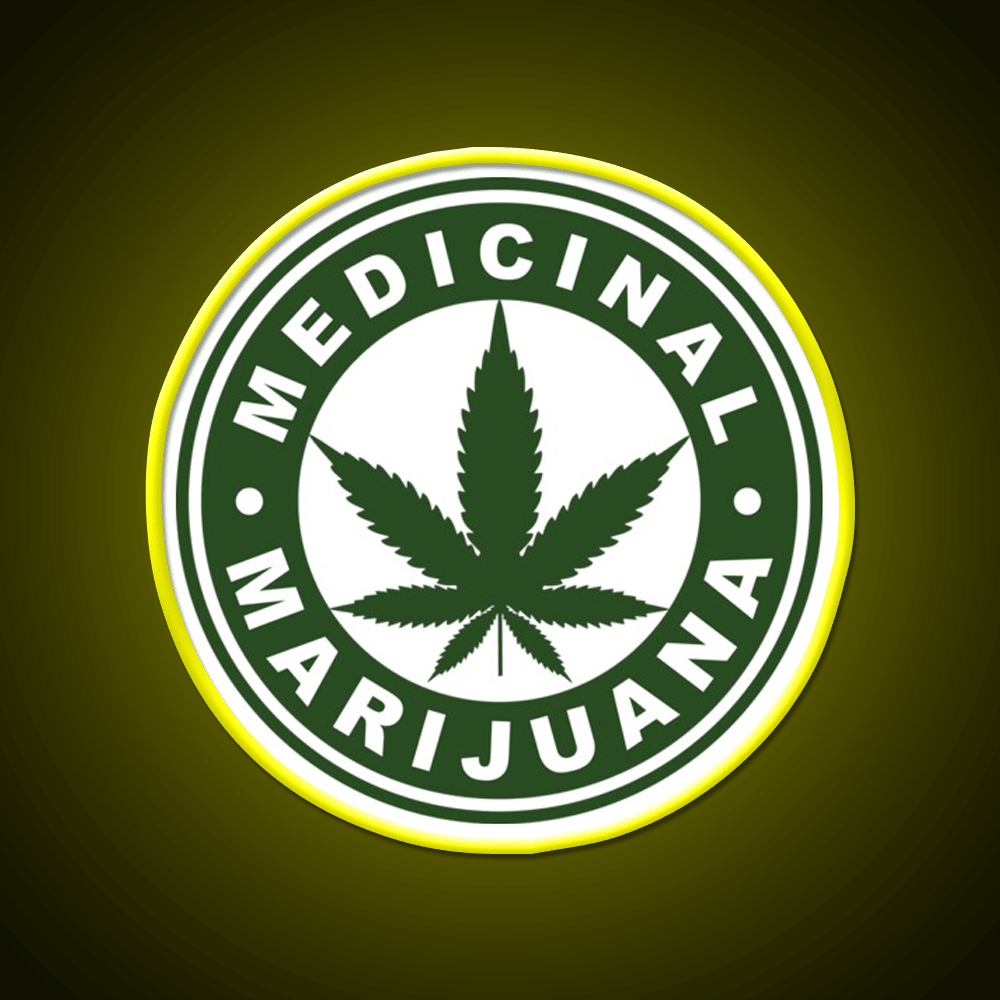 Medical Hemp Inspired Green Leaf Led Neon Sign Rgb Color - Shineneon