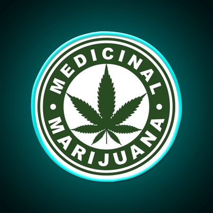 Medical Hemp Inspired Green Leaf Led Neon Sign Rgb Color - Shineneon