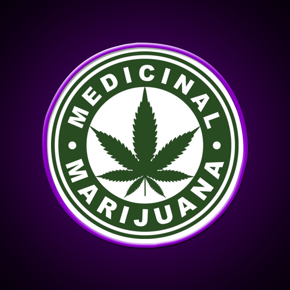 Medical Hemp Inspired Green Leaf Led Neon Sign Rgb Color - Shineneon