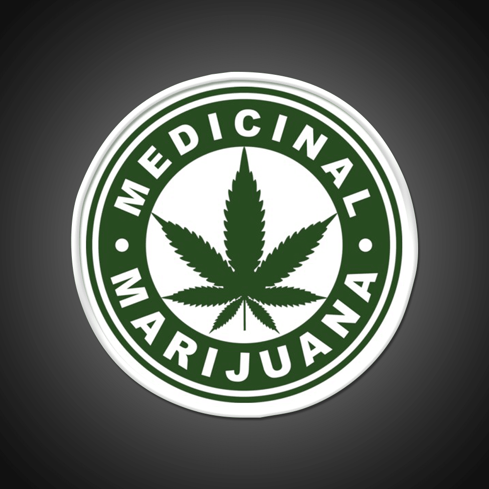 Medical Hemp Inspired Green Leaf Led Neon Sign Rgb Color - Shineneon