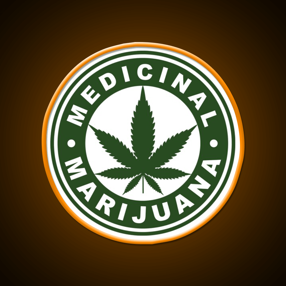 Medical Hemp Inspired Green Leaf Led Neon Sign Rgb Color - Shineneon
