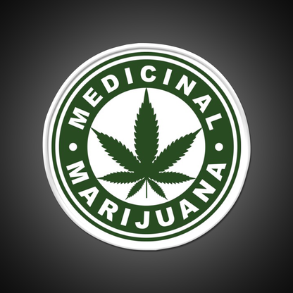 Medical Hemp Inspired Green Leaf Led Neon Sign Rgb Color - LED neon sign view 11