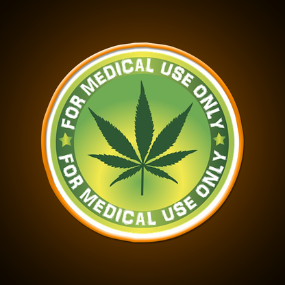 Medical Logo Hemp Inspired Green Leaf Led Neon Sign Rgb Color - LED neon sign view 6