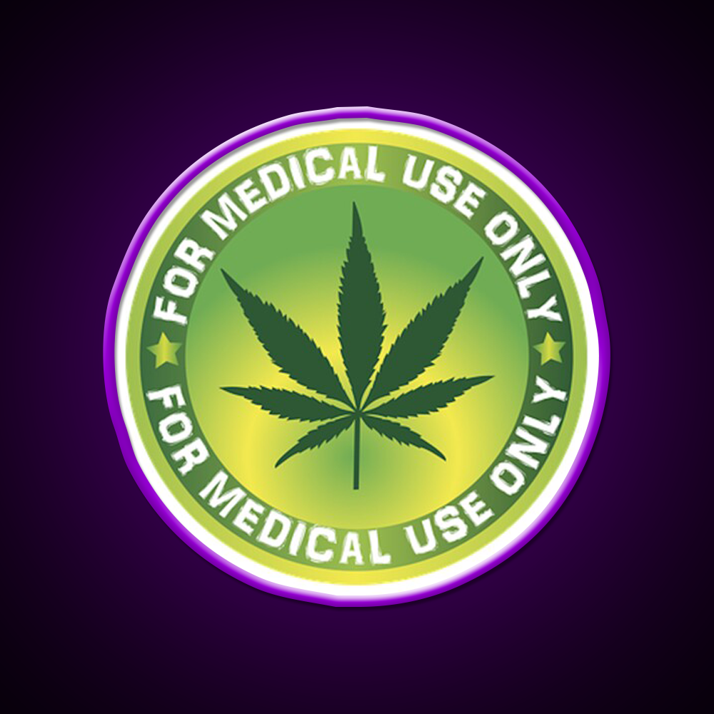 Medical Logo Hemp Inspired Green Leaf Led Neon Sign Rgb Color - LED neon sign view 9