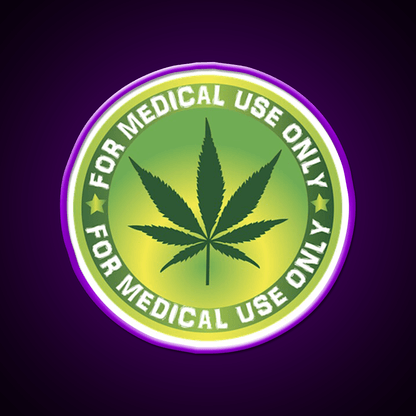 Medical Logo Hemp Inspired Green Leaf Led Neon Sign Rgb Color - Shineneon