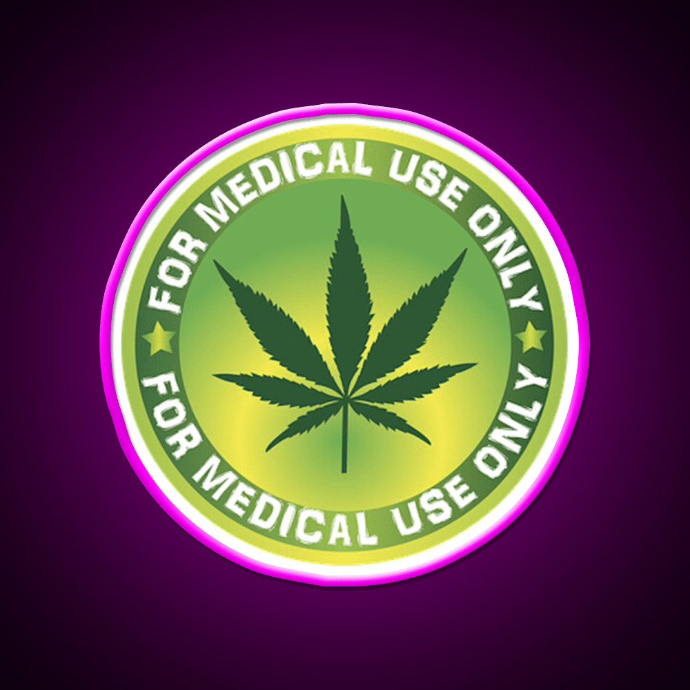 Medical Logo Hemp Inspired Green Leaf Led Neon Sign Rgb Color - Shineneon