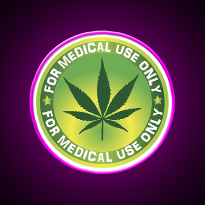 Medical Logo Hemp Inspired Green Leaf Led Neon Sign Rgb Color - Shineneon