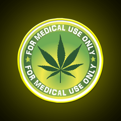 Medical Logo Hemp Inspired Green Leaf Led Neon Sign Rgb Color - Shineneon