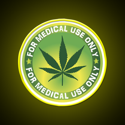 Medical Logo Hemp Inspired Green Leaf Led Neon Sign Rgb Color - LED neon sign view 7