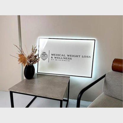 Medical Weight Loss And Wellness Acrylic Business Logo Sign - Shineneon