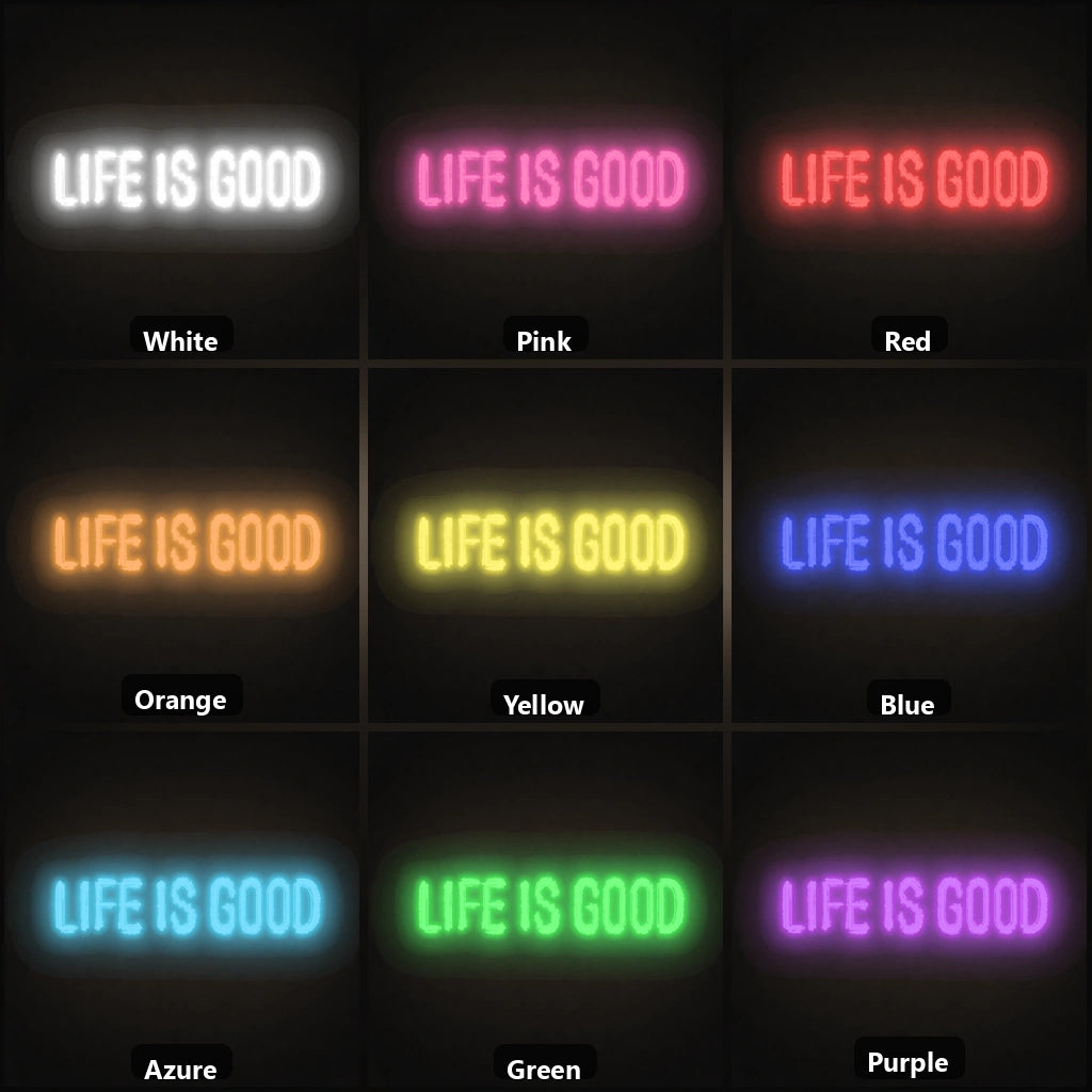 Meditate LED Neon Sign Man Cave Neon Sign color grid