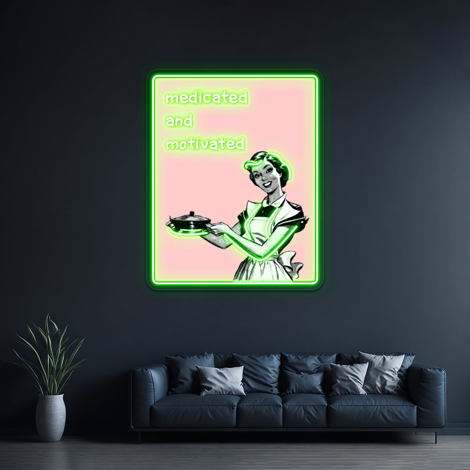 Meditating Pizza Led Neon Sign Light Custom Led Signs - Shineneon