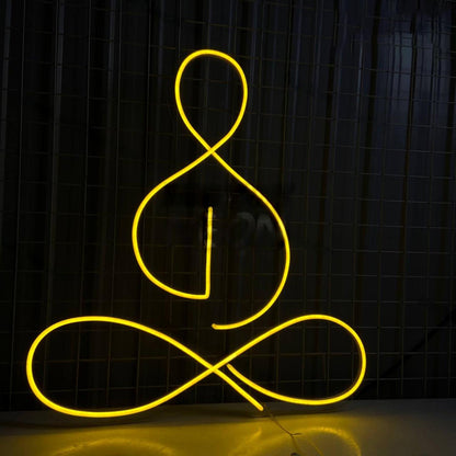Meditation Led Sign Yoga Room Wall Art | Shineneon