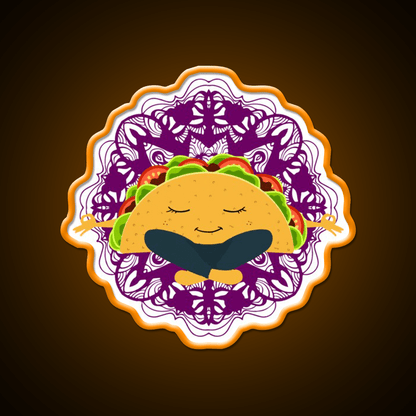 Meditation Taco Cool Witty Taco Led Neon Sign Rgb Color - Shineneon