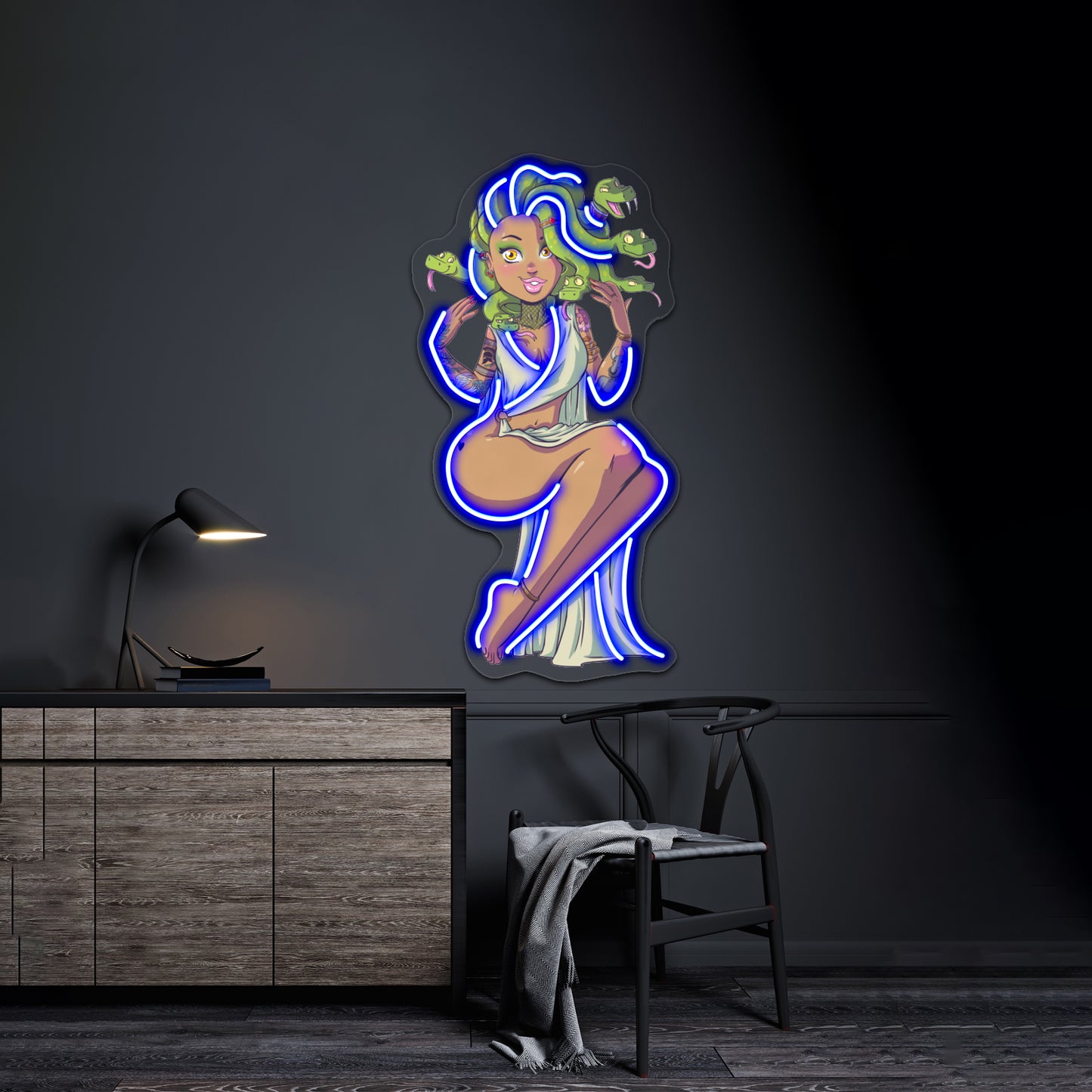 Medusa Artwork Neon Wall Signs