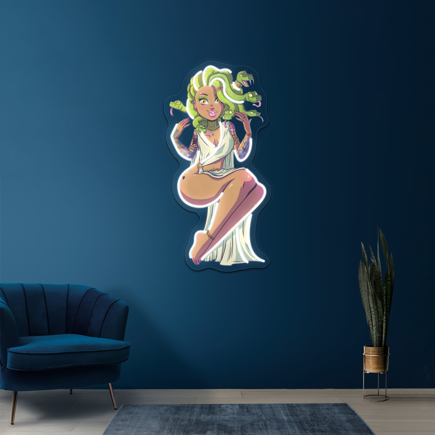 Medusa Artwork Neon Wall Signs