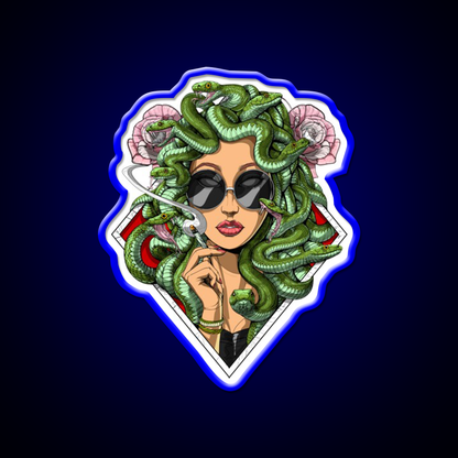 Medusa Hippie Stoner Hemp Inspired Green Leaf Led Neon Sign Rgb Color - LED neon sign view 5