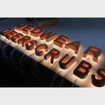 Medwear Deerscrubs 3D Backlit Channel Letters Led Light Sign - Shineneon