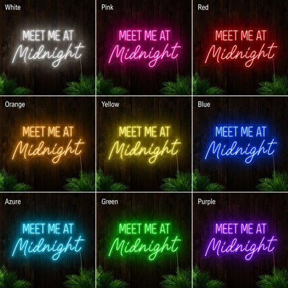 Meet Me At Midnight LED Neon Sign - Shineneon