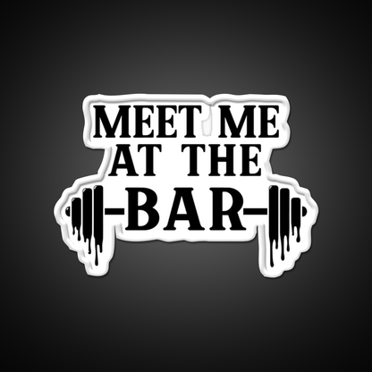 Meet Me At The Bar Gym Fitness Led Neon Sign Rgb Color - LED neon sign view 11
