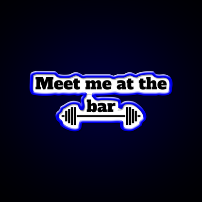 Meet Me At The Bar Man Cave Bar Led Neon Sign Rgb Color