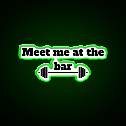 Meet Me At The Bar Man Cave Bar Led Neon Sign Rgb Color