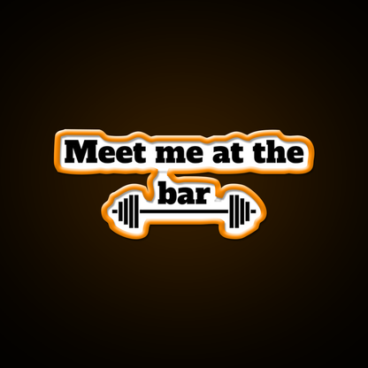 Meet Me At The Bar Man Cave Bar Led Neon Sign Rgb Color