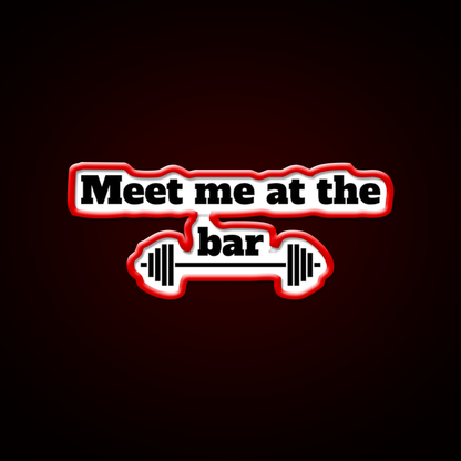 Meet Me At The Bar Man Cave Bar Led Neon Sign Rgb Color