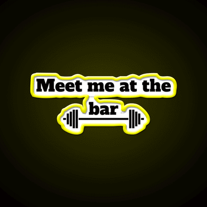 Meet Me At The Bar Man Cave Bar Led Neon Sign Rgb Color