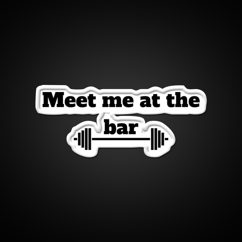 Meet Me At The Bar Man Cave Bar Led Neon Sign Rgb Color