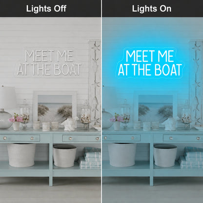 Meet Me At The Boat LED Neon Sign main product image
