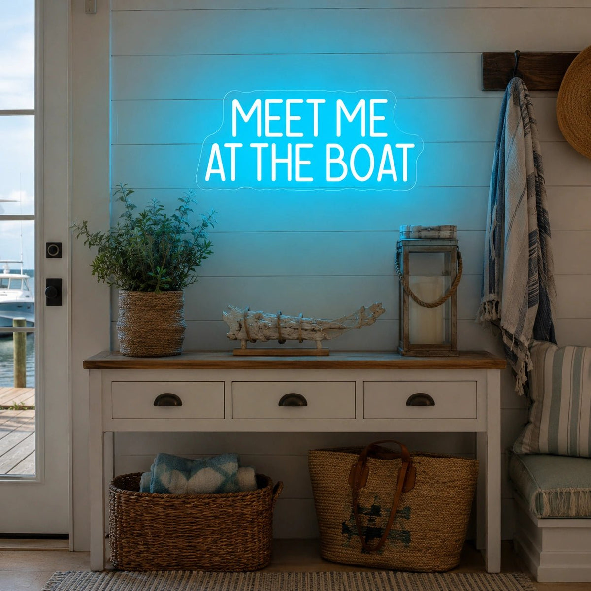 Meet Me At The Boat LED Neon Sign - Shineneon