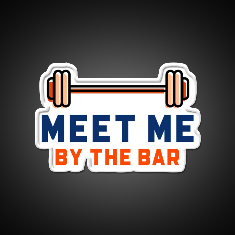 Meet Me By The Bar Man Cave Bar Led Neon Sign Rgb Color