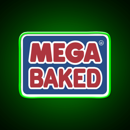 Mega Baked Hemp Inspired Green Leaf Led Neon Sign Rgb Color - Shineneon