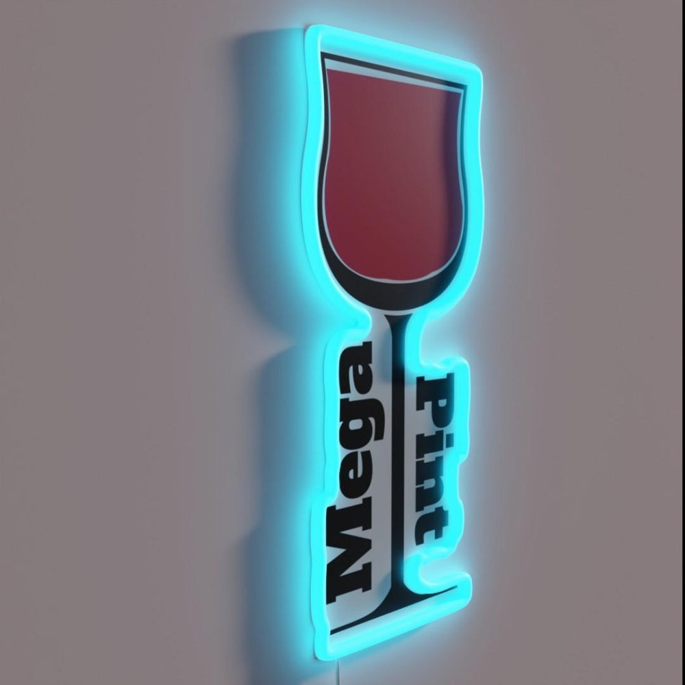 Mega Pint Rgb Led Neon Sign - LED neon sign close-up detail