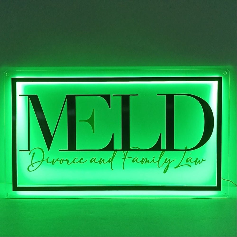 Meld Studio Acrylic Business Logo Sign - Shineneon