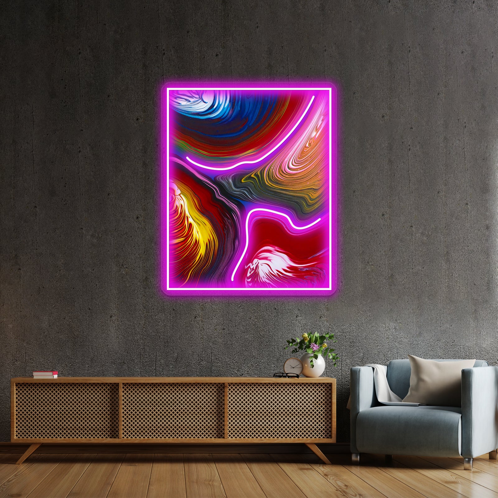 Melt Down Down Town Wall Artwork Neon Signs | Shineneon