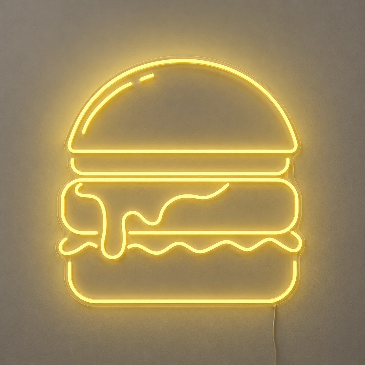 Melted Cheese Burger Neon Sign LED Neon Sign main product image