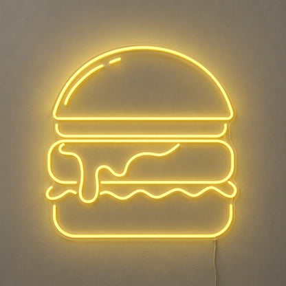 Melted Cheese Burger Neon Sign LED Neon Sign main product image